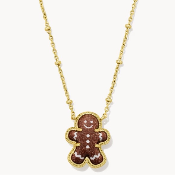 Kendra Scott Jewelry - NWT Kendra Scott Gingerbread Gold Short Pendant Necklace